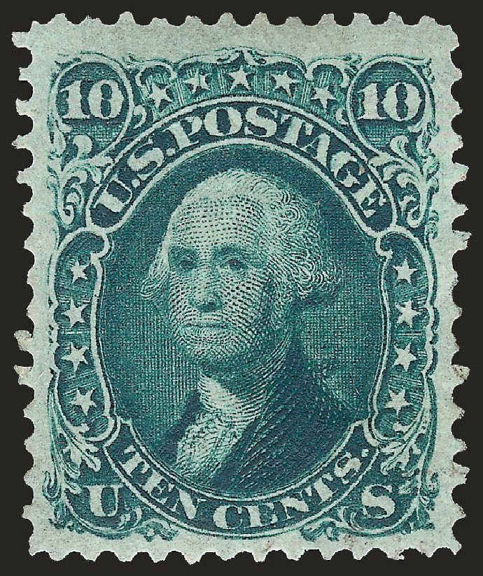 US Stamps Price Scott Catalog # 68: 1861 10c Washington. Robert Siegel Auction Galleries, Apr 2009, Sale 972, Lot 3069
