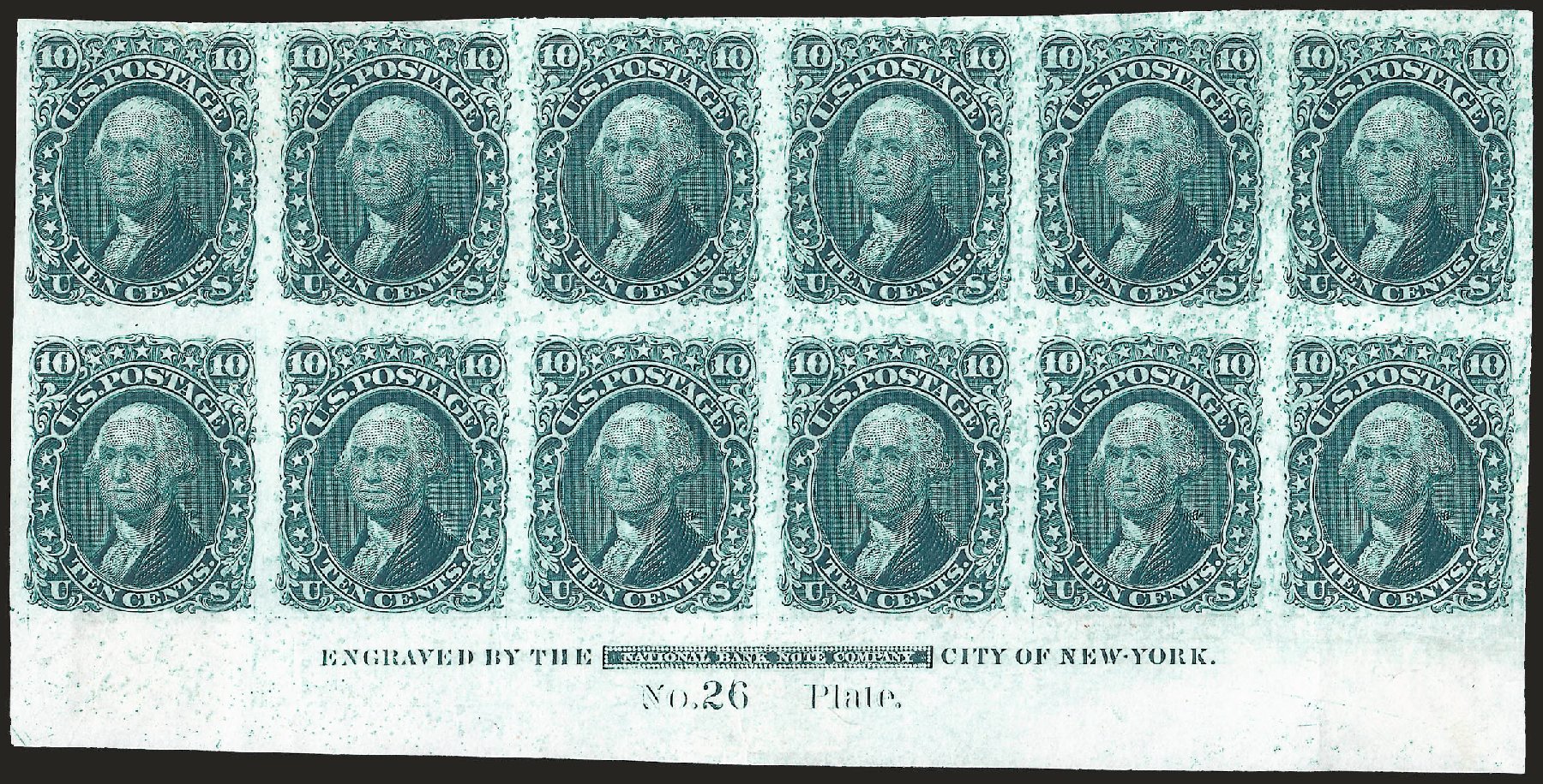 Price of US Stamps Scott Catalog 68 - 10c 1861 Washington. Robert Siegel Auction Galleries, Jun 2009, Sale 975, Lot 1009