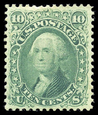 Value of US Stamps Scott Cat. 68 - 10c 1861 Washington. Matthew Bennett International, Sep 2010, Sale 331, Lot 410