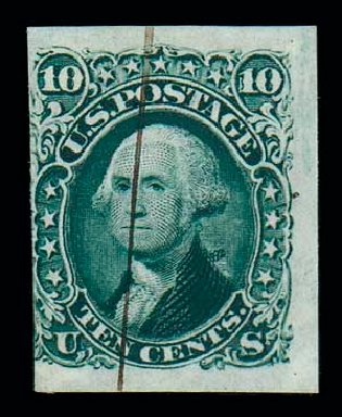 US Stamps Values Scott Catalogue #68 - 10c 1861 Washington. Matthew Bennett International, Dec 2007, Sale 325, Lot 1515