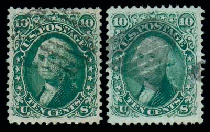 Prices of US Stamps Scott Cat. # 68: 10c 1861 Washington. Matthew Bennett International, Dec 2007, Sale 323, Lot 182