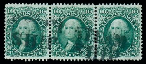 US Stamps Price Scott Catalog # 68: 1861 10c Washington. Matthew Bennett International, Dec 2007, Sale 323, Lot 183