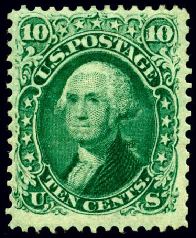 US Stamps Prices Scott #68 - 1861 10c Washington. Matthew Bennett International, Jun 2008, Sale 328, Lot 553