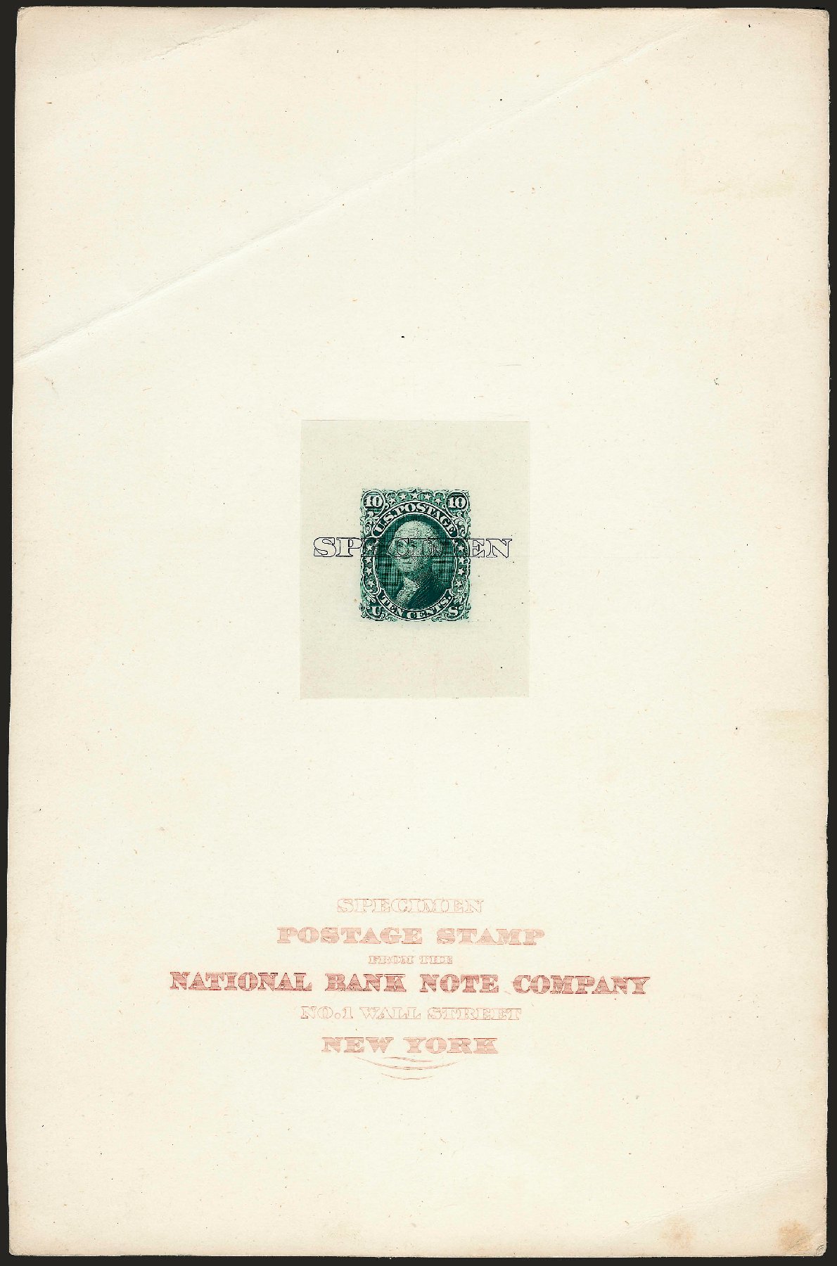 Values of US Stamp Scott Cat. 68 - 10c 1861 Washington. Robert Siegel Auction Galleries, Dec 2008, Sale 967, Lot 4013