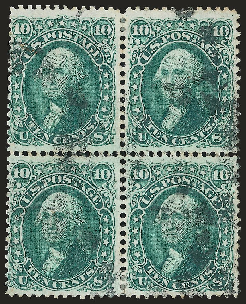 Values of US Stamps Scott #68: 10c 1861 Washington. Robert Siegel Auction Galleries, Jun 2009, Sale 975, Lot 1263