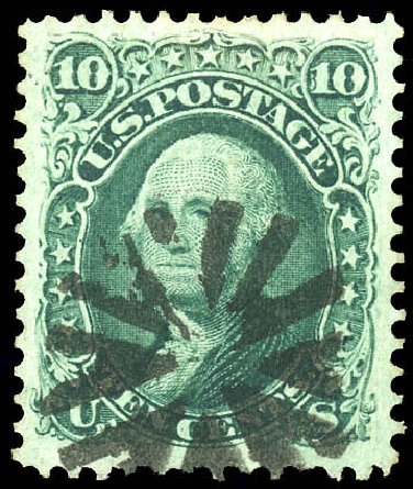 Price of US Stamp Scott Catalog #68 - 10c 1861 Washington. Matthew Bennett International, Dec 2008, Sale 330, Lot 1496