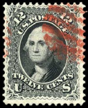 Value of US Stamps Scott Catalog 69 - 12c 1861 Washington. Harmer-Schau Auction Galleries, Oct 2010, Sale 87, Lot 117