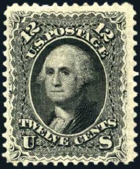 US Stamps Value Scott Catalogue #69 - 1861 12c Washington. Harmer-Schau Auction Galleries, Mar 2011, Sale 89, Lot 117