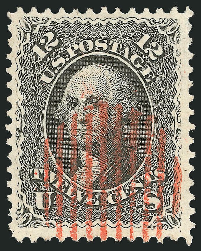 US Stamps Prices Scott Catalog # 69: 1861 12c Washington. Robert Siegel Auction Galleries, Mar 2012, Sale 1019, Lot 397