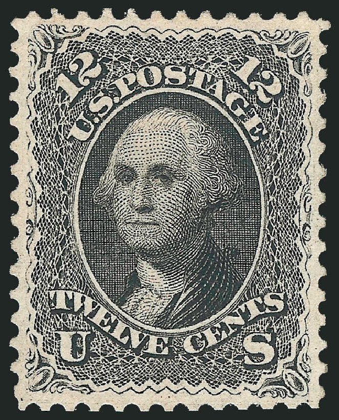 Values of US Stamps Scott Catalogue # 69 - 1861 12c Washington. Robert Siegel Auction Galleries, Oct 2010, Sale 997, Lot 5348