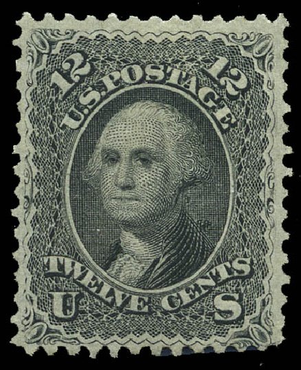 US Stamp Values Scott Catalog #69 - 1861 12c Washington. Matthew Bennett International, May 2014, Sale 350, Lot 119