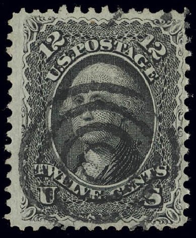 Cost of US Stamps Scott Cat. 69 - 12c 1861 Washington. Daniel Kelleher Auctions, Feb 2013, Sale 634, Lot 59
