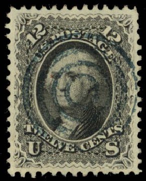 US Stamps Prices Scott # 69 - 12c 1861 Washington. Daniel Kelleher Auctions, Oct 2014, Sale 660, Lot 2089