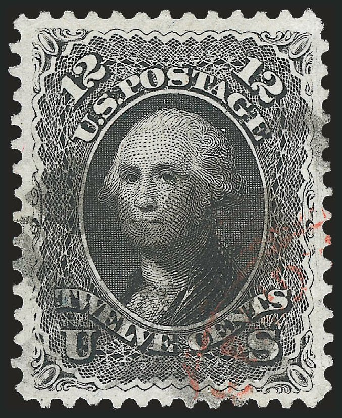 US Stamp Value Scott Catalog 69: 12c 1861 Washington. Robert Siegel Auction Galleries, Apr 2010, Sale 984, Lot 290