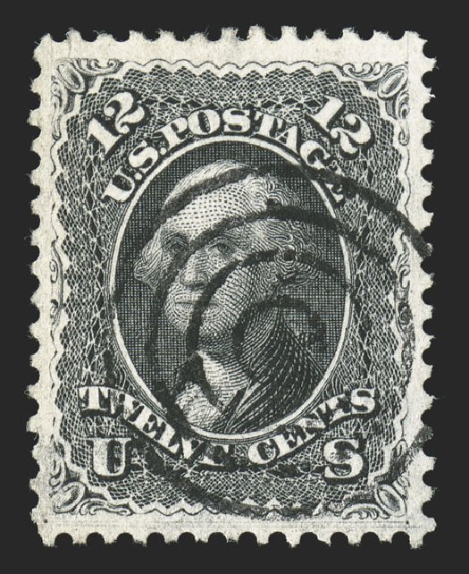 US Stamp Prices Scott Catalog #69: 1861 12c Washington. Spink Shreves Galleries, Nov 2012, Sale 141, Lot 50