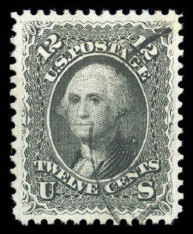 Value of US Stamp Scott # 69: 1861 12c Washington. Matthew Bennett International, Sep 2010, Sale 331, Lot 411