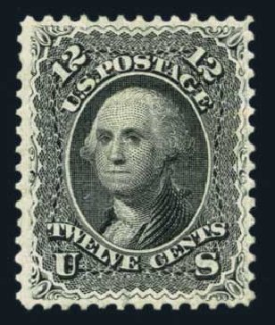 US Stamp Prices Scott 69: 1861 12c Washington. Harmer-Schau Auction Galleries, Aug 2014, Sale 102, Lot 1711