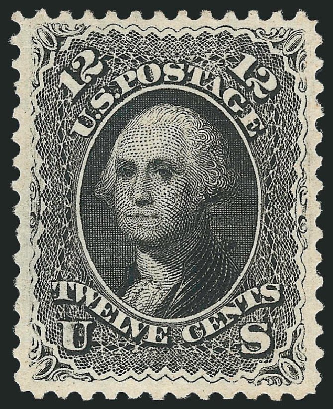 US Stamps Value Scott Cat. # 69: 1861 12c Washington. Robert Siegel Auction Galleries, Mar 2011, Sale 1007, Lot 2211