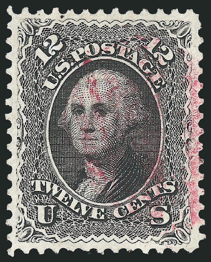 Cost of US Stamps Scott Catalog # 69 - 12c 1861 Washington. Robert Siegel Auction Galleries, Dec 2013, Sale 1062, Lot 201