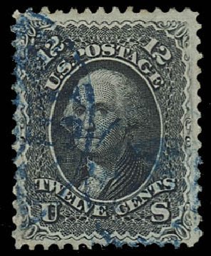 Values of US Stamps Scott Catalogue #69: 1861 12c Washington. Daniel Kelleher Auctions, Oct 2012, Sale 632, Lot 984