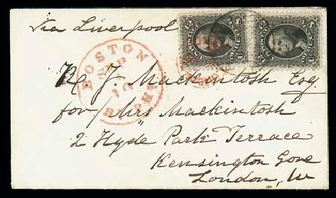 US Stamps Values Scott # 69 - 12c 1861 Washington. Matthew Bennett International, Dec 2007, Sale 323, Lot 195
