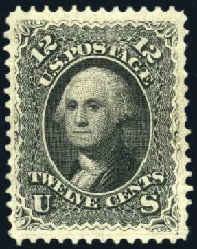 US Stamps Price Scott Cat. 69: 12c 1861 Washington. Harmer-Schau Auction Galleries, Feb 2010, Sale 84, Lot 1335