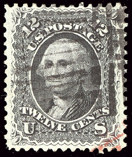 Value of US Stamp Scott Catalogue 69: 1861 12c Washington. Spink Shreves Galleries, Jan 2014, Sale 146, Lot 212
