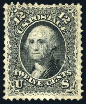 US Stamp Price Scott Cat. 69 - 12c 1861 Washington. Harmer-Schau Auction Galleries, Jul 2010, Sale 86, Lot 363