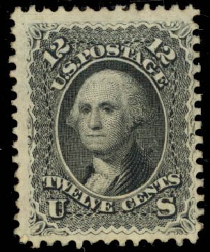 US Stamps Values Scott Catalogue #69: 12c 1861 Washington. Daniel Kelleher Auctions, Sep 2014, Sale 655, Lot 213