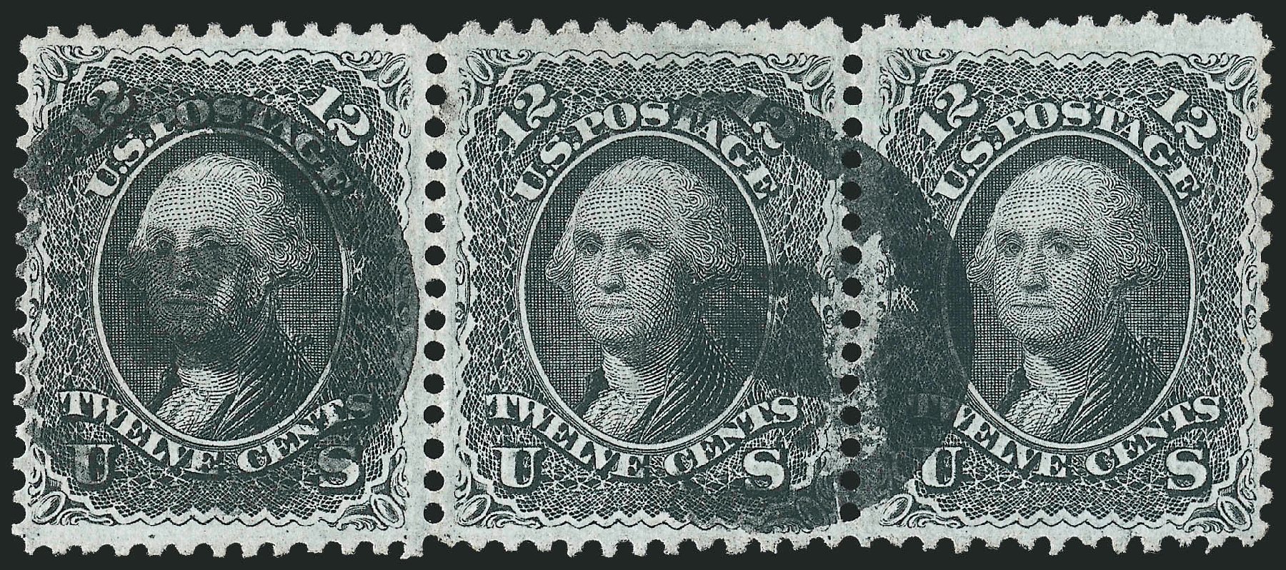 US Stamps Value Scott Cat. # 69: 1861 12c Washington. Robert Siegel Auction Galleries, Oct 2010, Sale 995, Lot 2013