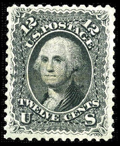 Costs of US Stamps Scott Catalog 69: 1861 12c Washington. Matthew Bennett International, Feb 2012, Sale 340, Lot 166