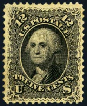 US Stamps Price Scott # 69: 1861 12c Washington. Harmer-Schau Auction Galleries, Aug 2012, Sale 94, Lot 1096