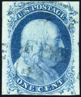 Costs of US Stamp Scott Cat. 7: 1851 1c Franklin. Harmer-Schau Auction Galleries, Oct 2009, Sale 83, Lot 277