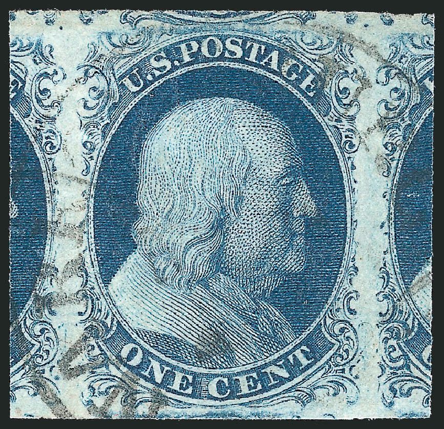 Price of US Stamps Scott Catalogue # 7 - 1851 1c Franklin. Robert Siegel Auction Galleries, Oct 2012, Sale 1032, Lot 3017