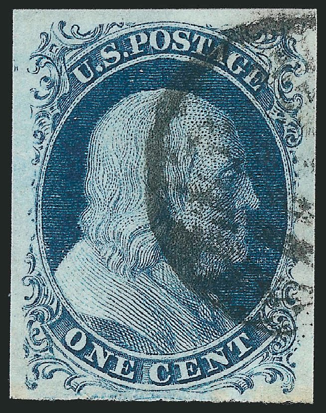 Prices of US Stamps Scott Cat. #7 - 1851 1c Franklin. Robert Siegel Auction Galleries, Nov 2013, Sale 1061, Lot 3357