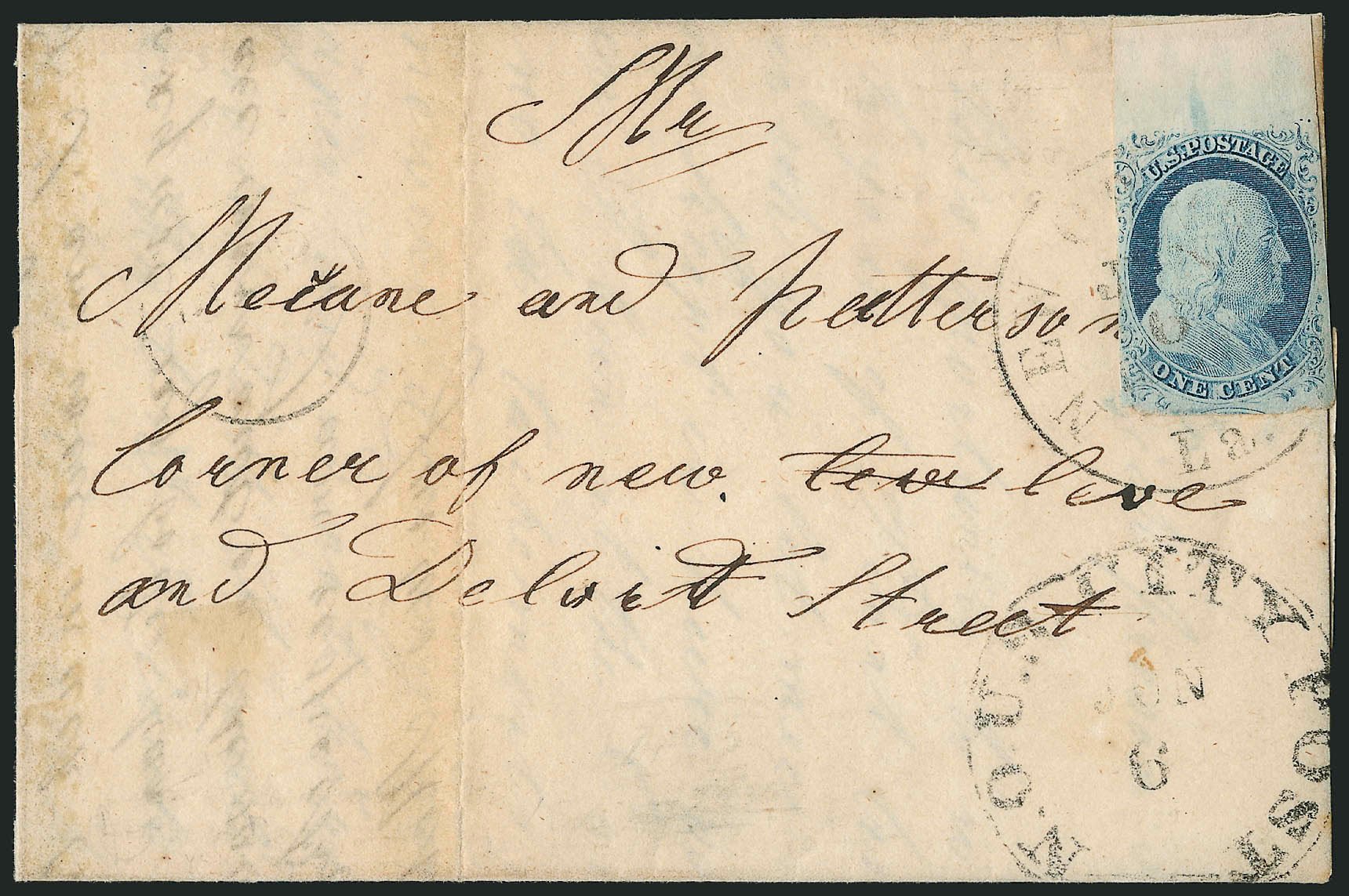 Value of US Stamp Scott Catalogue 7: 1851 1c Franklin. Robert Siegel Auction Galleries, Jun 2015, Sale 1105, Lot 2537