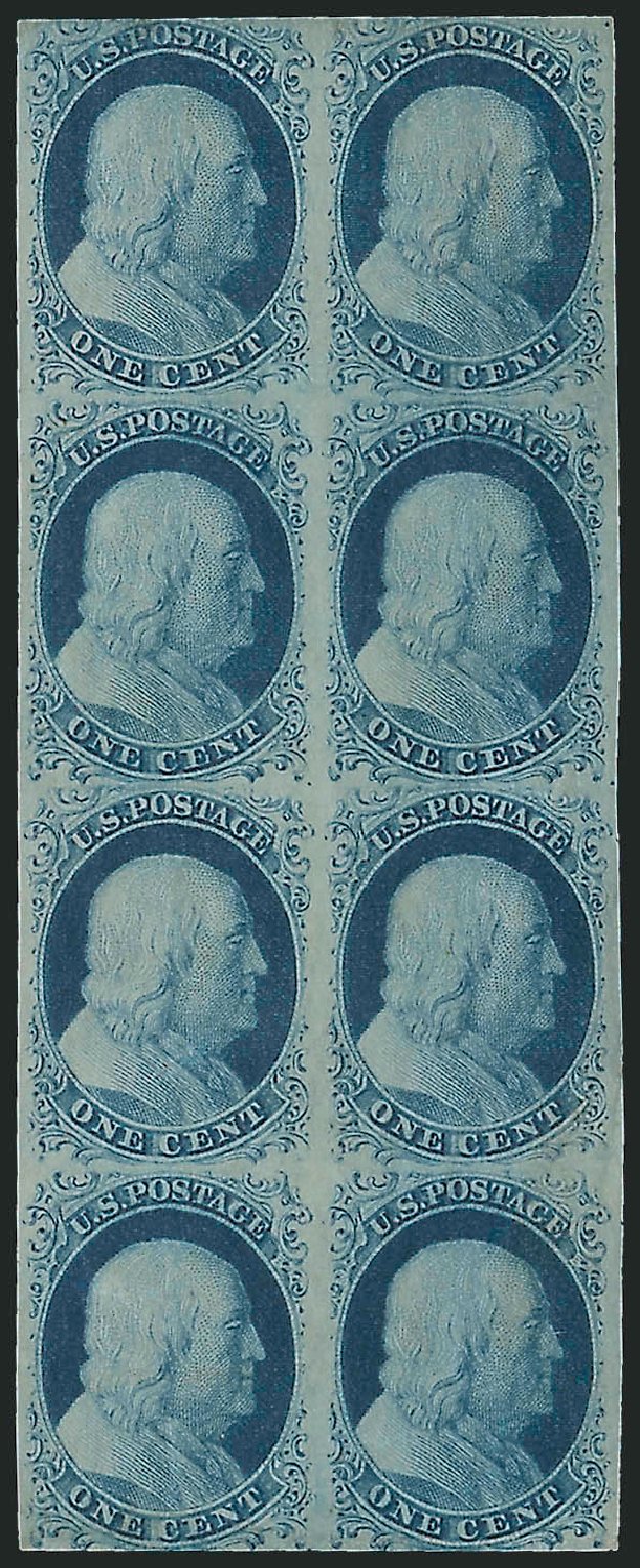 US Stamps Prices Scott Catalog #7: 1c 1851 Franklin. Robert Siegel Auction Galleries, Oct 2008, Sale 963, Lot 137
