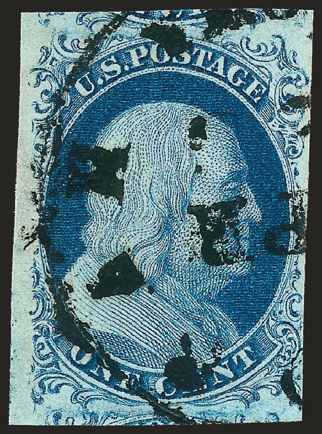 Price of US Stamps Scott Catalog 7: 1c 1851 Franklin. Robert Siegel Auction Galleries, Oct 2008, Sale 963, Lot 147