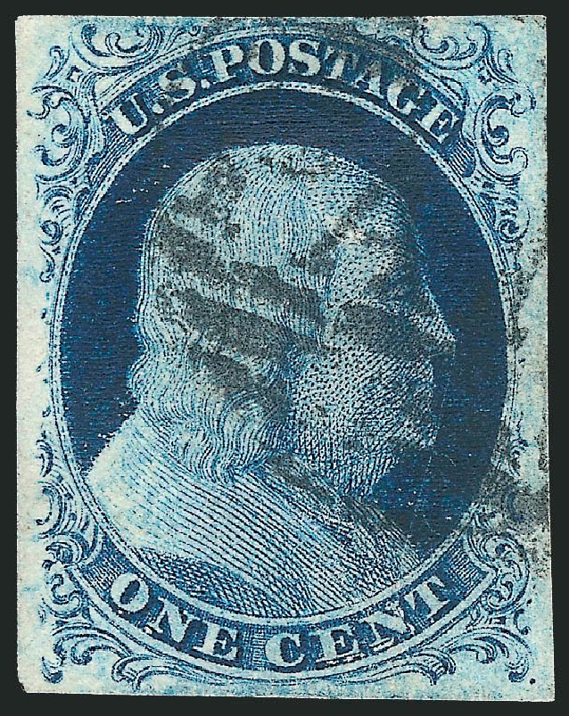 Prices of US Stamps Scott Cat. # 7: 1c 1851 Franklin. Robert Siegel Auction Galleries, Sep 2010, Sale 994, Lot 1047