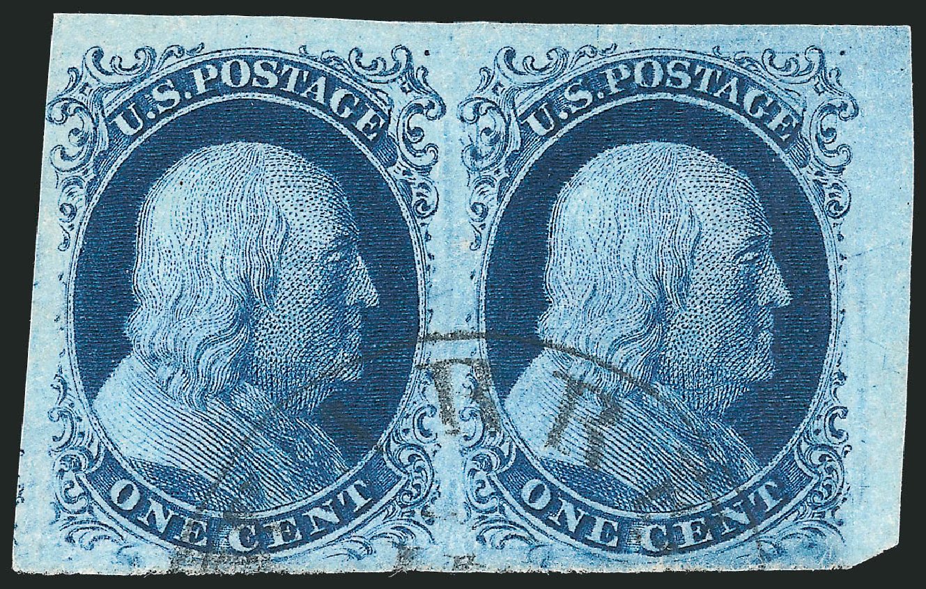 Costs of US Stamp Scott Catalogue 7: 1c 1851 Franklin. Robert Siegel Auction Galleries, Sep 2010, Sale 994, Lot 1097