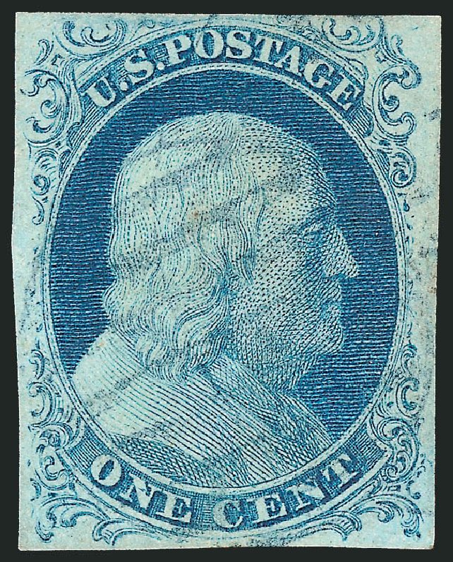 Values of US Stamps Scott Catalogue 7: 1c 1851 Franklin. Robert Siegel Auction Galleries, Sep 2010, Sale 994, Lot 687