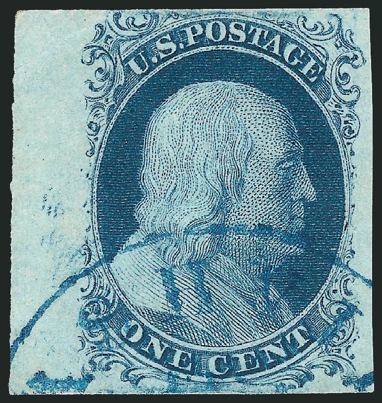 Price of US Stamp Scott Catalogue #7: 1c 1851 Franklin. Robert Siegel Auction Galleries, Sep 2010, Sale 994, Lot 917