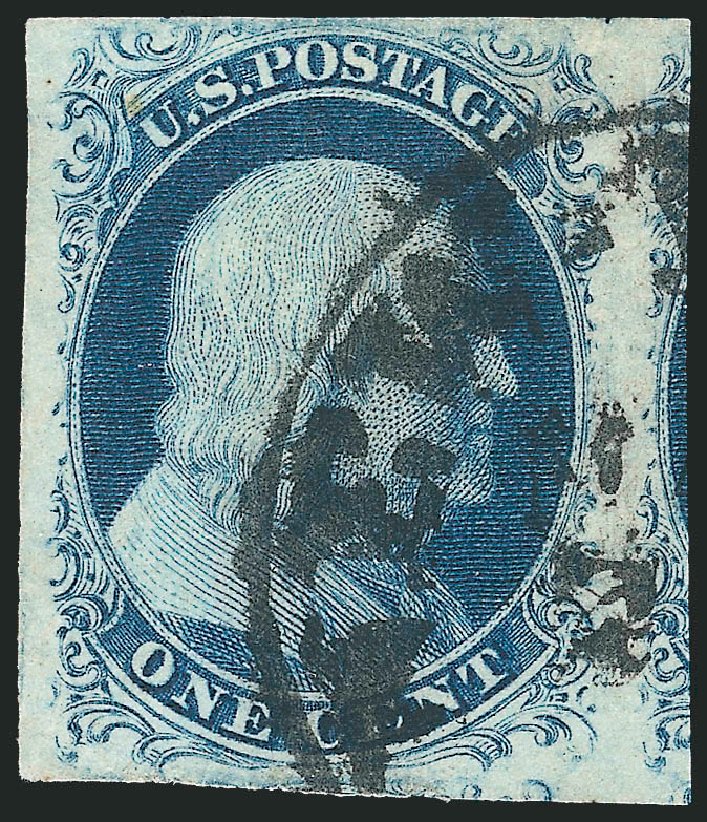 Values of US Stamp Scott Cat. #7 - 1851 1c Franklin. Robert Siegel Auction Galleries, Sep 2010, Sale 994, Lot 947