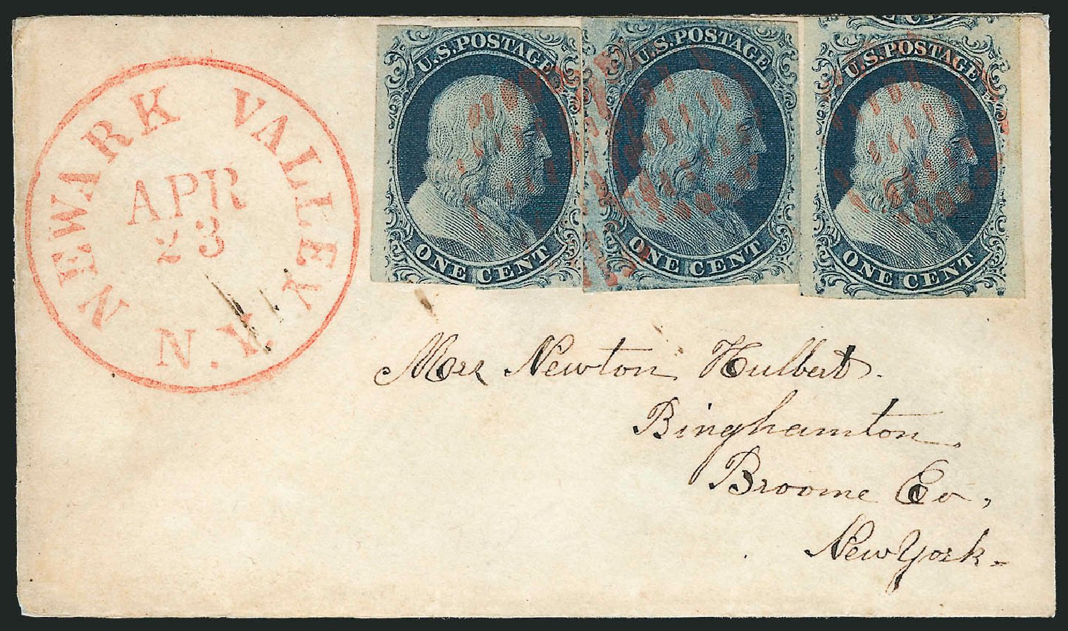 Values of US Stamp Scott Cat. 7 - 1c 1851 Franklin. Robert Siegel Auction Galleries, Sep 2010, Sale 994, Lot 967