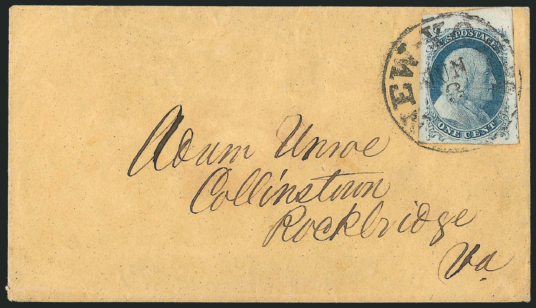 Price of US Stamp Scott Catalog #7 - 1851 1c Franklin. Robert Siegel Auction Galleries, Dec 2010, Sale 998, Lot 367
