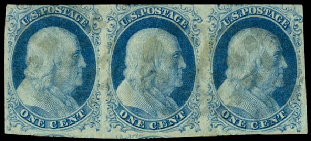 Cost of US Stamp Scott Cat. 7: 1c 1851 Franklin. Daniel Kelleher Auctions, Dec 2013, Sale 640, Lot 28