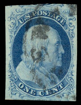 Prices of US Stamp Scott #7: 1851 1c Franklin. Daniel Kelleher Auctions, Oct 2014, Sale 660, Lot 2028