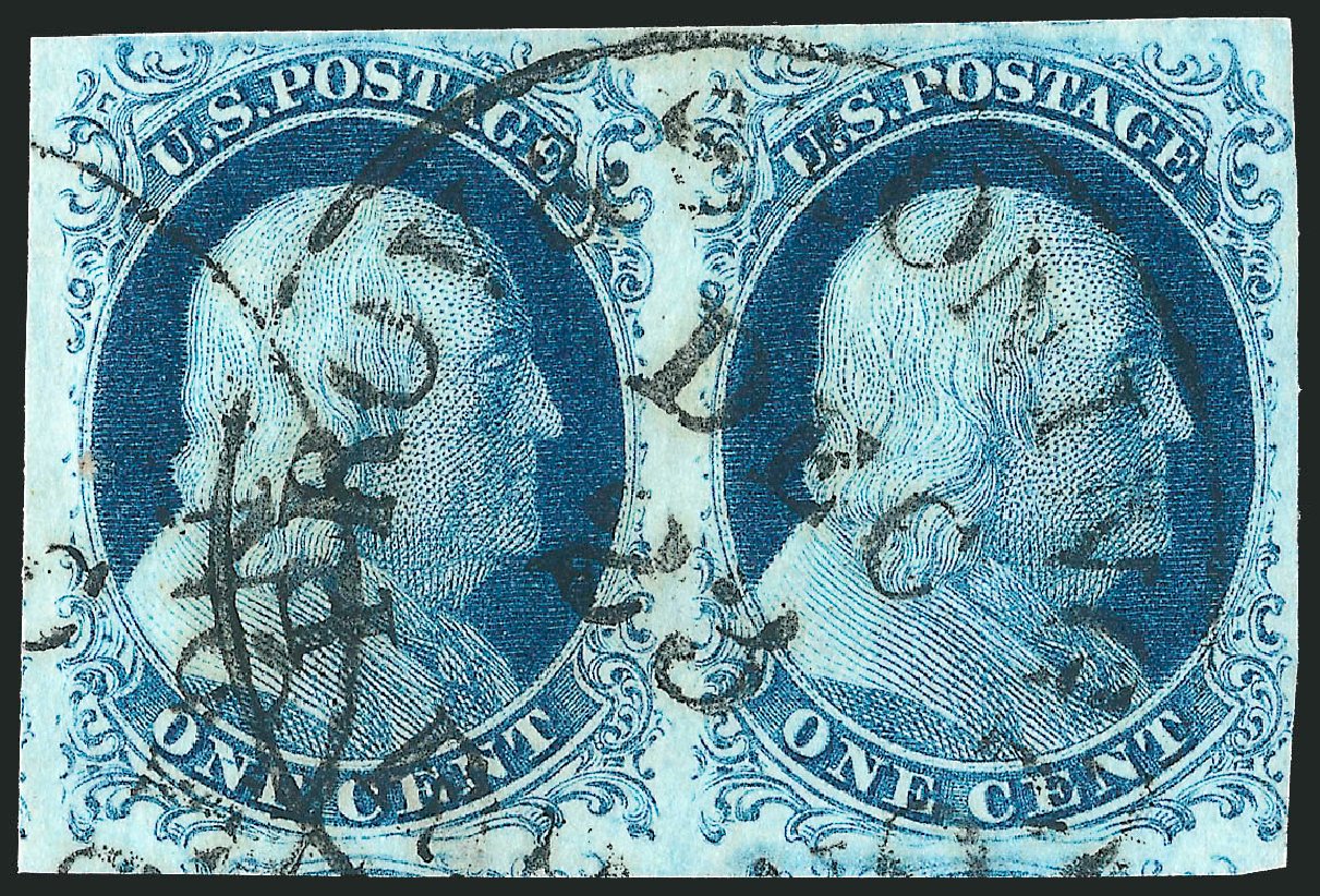US Stamps Value Scott # 7 - 1851 1c Franklin. Robert Siegel Auction Galleries, Jul 2013, Sale 1050, Lot 78