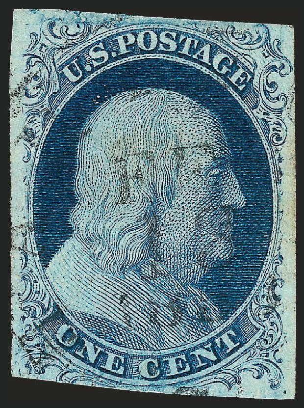 Cost of US Stamp Scott Catalogue # 7: 1851 1c Franklin. Robert Siegel Auction Galleries, Dec 2009, Sale 982, Lot 5038