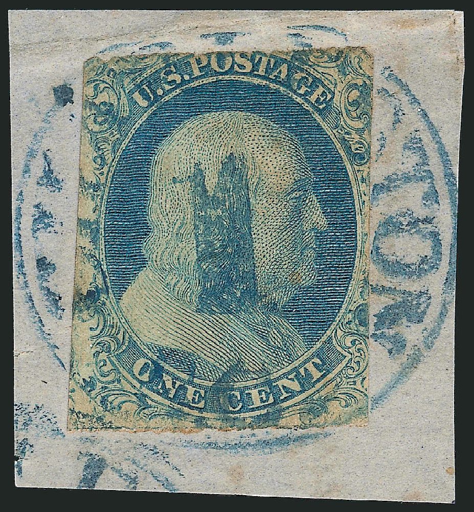 US Stamp Prices Scott # 7 - 1c 1851 Franklin. Robert Siegel Auction Galleries, Sep 2010, Sale 994, Lot 688